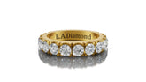 14K Gold Round Diamond Half-Eternity Wedding Band (2.50 ct)